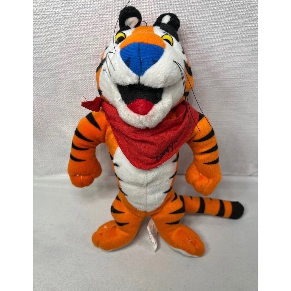 Vintage 1993 Kelloggs Tony the Tiger Plush 9 Inch Cereal Mascot Sasco Toy